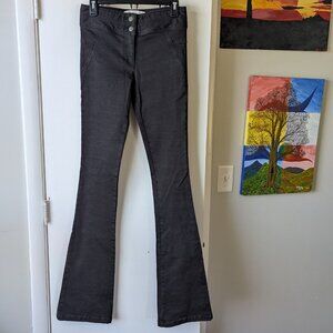 Veronica Beard Black Denim Skinny Flare Jeans Long Tall Size 0